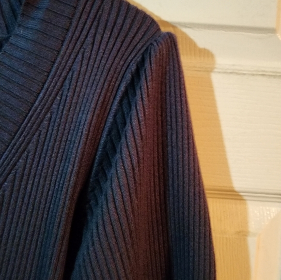 Dark blue Worthington short sleeve sweater - Picture 4 of 4